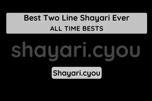 Best Two Line Shayari Ever