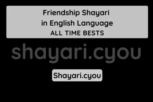 Friendship Shayari in English Language