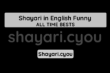 Shayari in English Funny